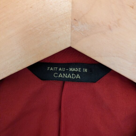 Vintage VTG 90s red wool school blazer collegiate Y2K cosplay - Picture 4 of 7